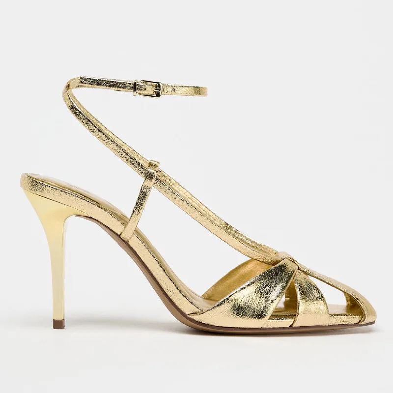 Fashion Gold Thin Heeled Sanda - Women Fashion Brand review and price