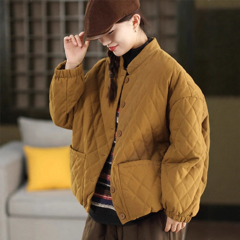 Masss Wasss Winter Korean Plai - Women'S Fashion Quilted Jacket review and price