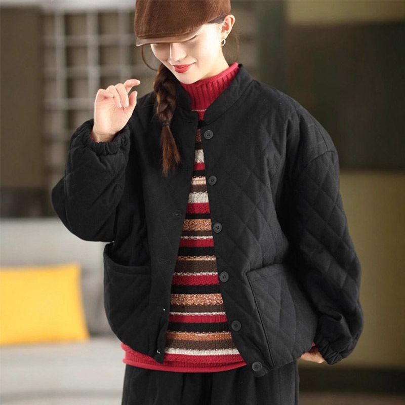 Masss Wasss Winter Korean Plai - Women'S Fashion Quilted Jacket review and price