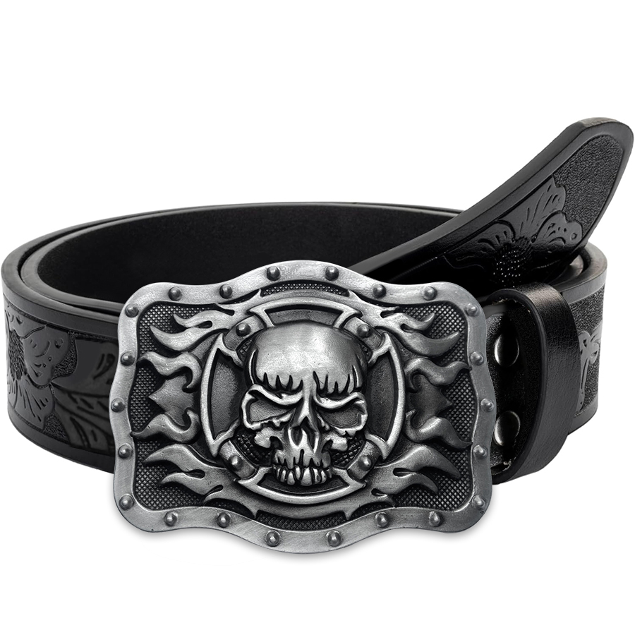 Skull Flame Belt Exquisite Car - Women Fashion Nz review and price
