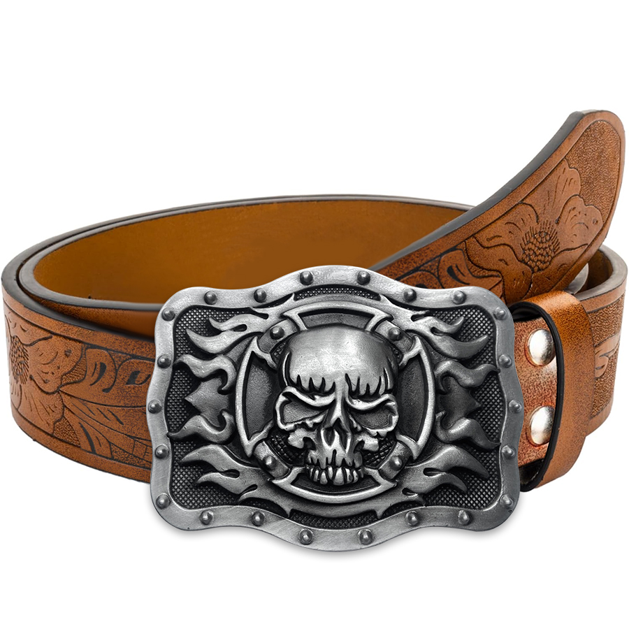 Skull Flame Belt Exquisite Car - Women Fashion Nz review and price