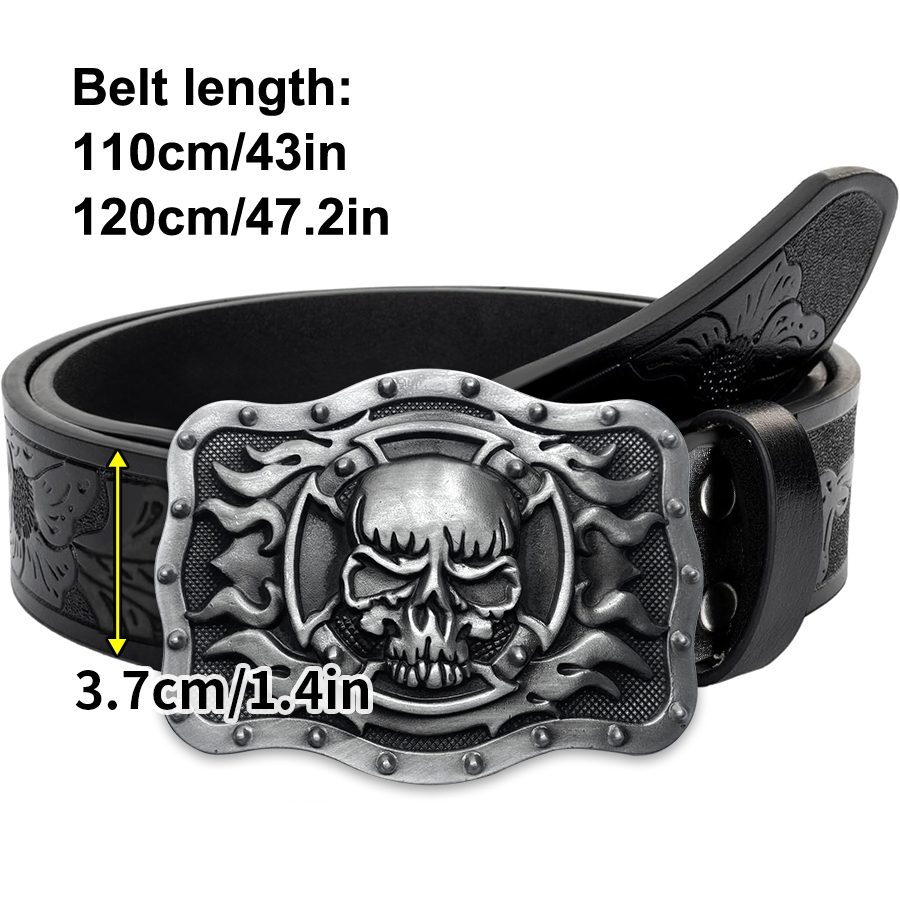 Skull Flame Belt Exquisite Car - Women Fashion Nz review and price