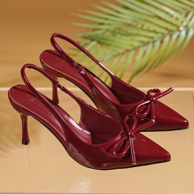 Bow Pointed Toe High Heels San - Women Fashion Brand review and price