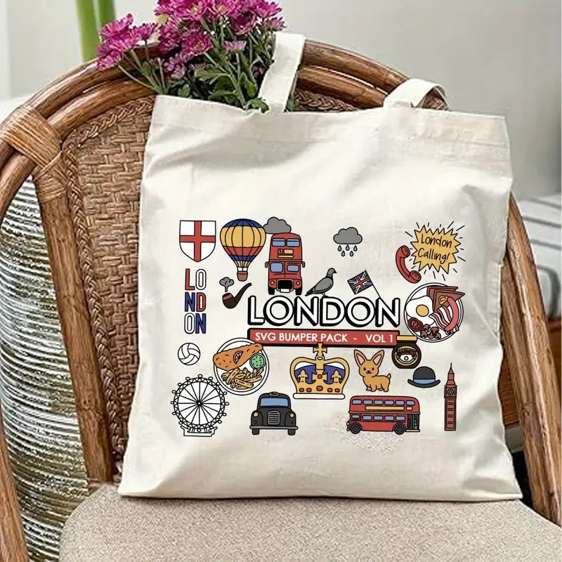 London UK Graphic Canvas Tote  - Women Fashion Uk review and price