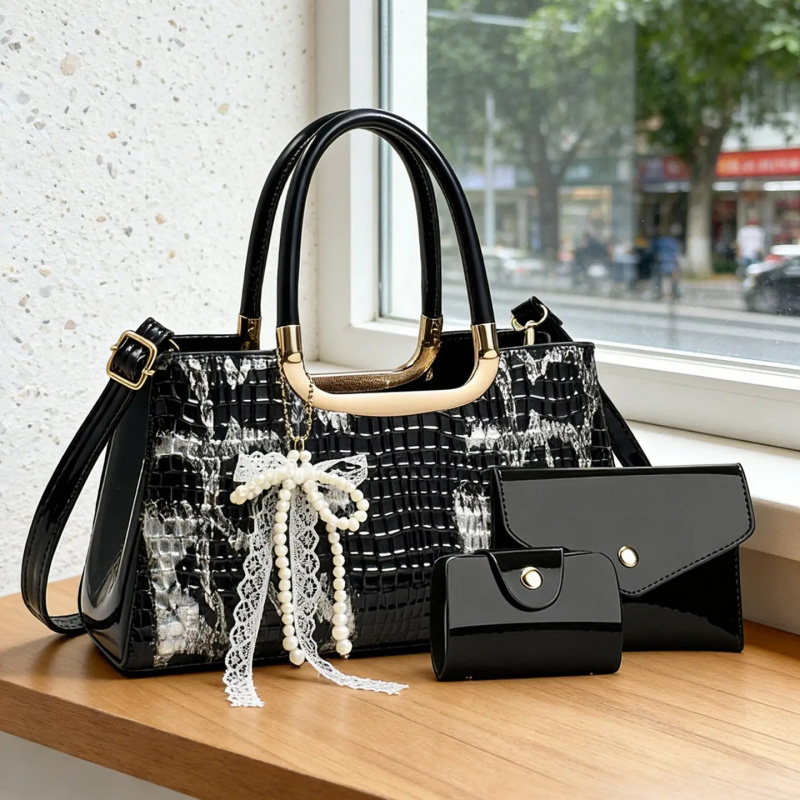 Women's Handbag Set, Crocodile - Crossbody Bag Women review and price