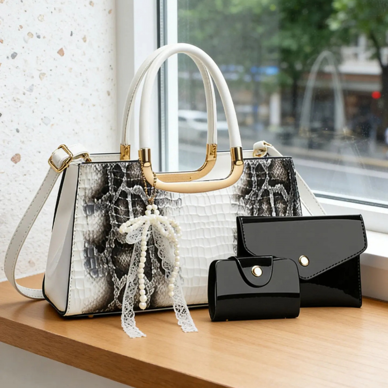 Women's Handbag Set, Crocodile - Crossbody Bag Women review and price