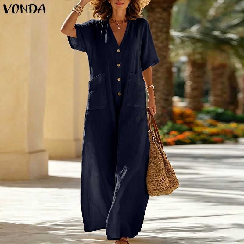 Plus Size VONDA 2026 Women Jum - Women'S Fashion Overalls review and price