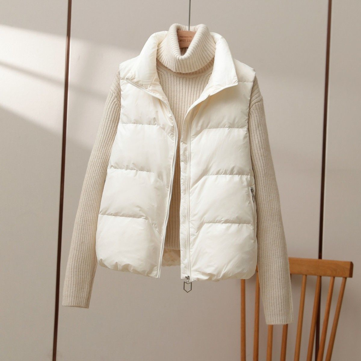 2025 New Winter Warm Cropped V - Puffer Vest Fashion Women review and price