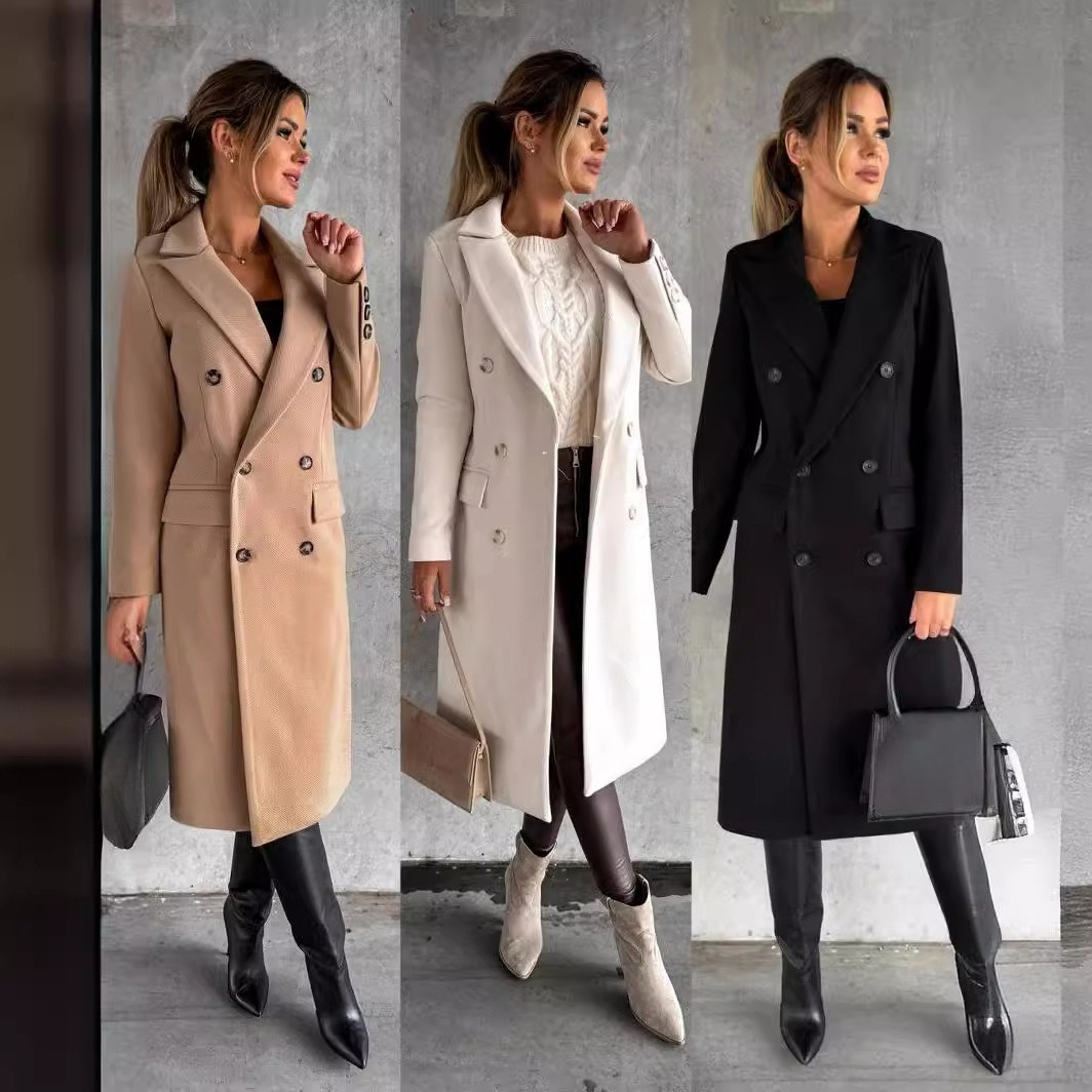Casual Woolen Coat for Women L - Women'S Fashion Quilted Jacket review and price