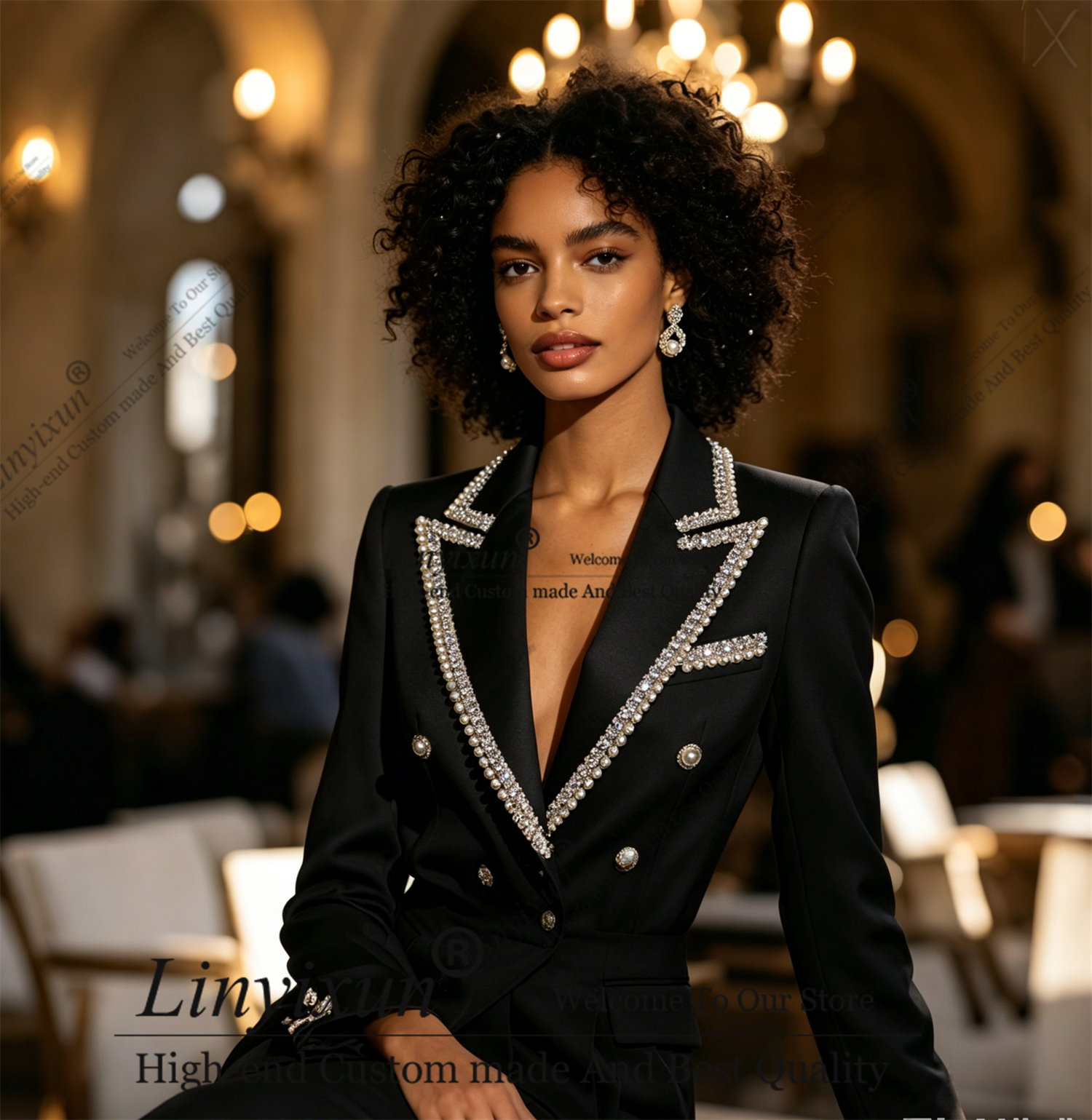 Exquisite Rhinestones Women's  - Women'S Fashion Jersey review and price