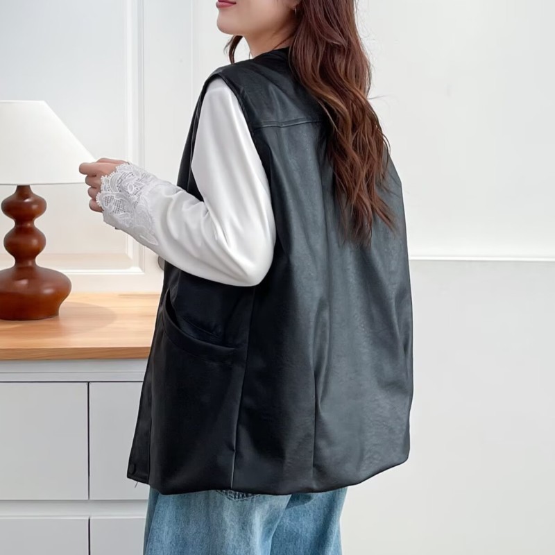Fashion Plus Size Women's Leat - Women Fashion Vest review and price