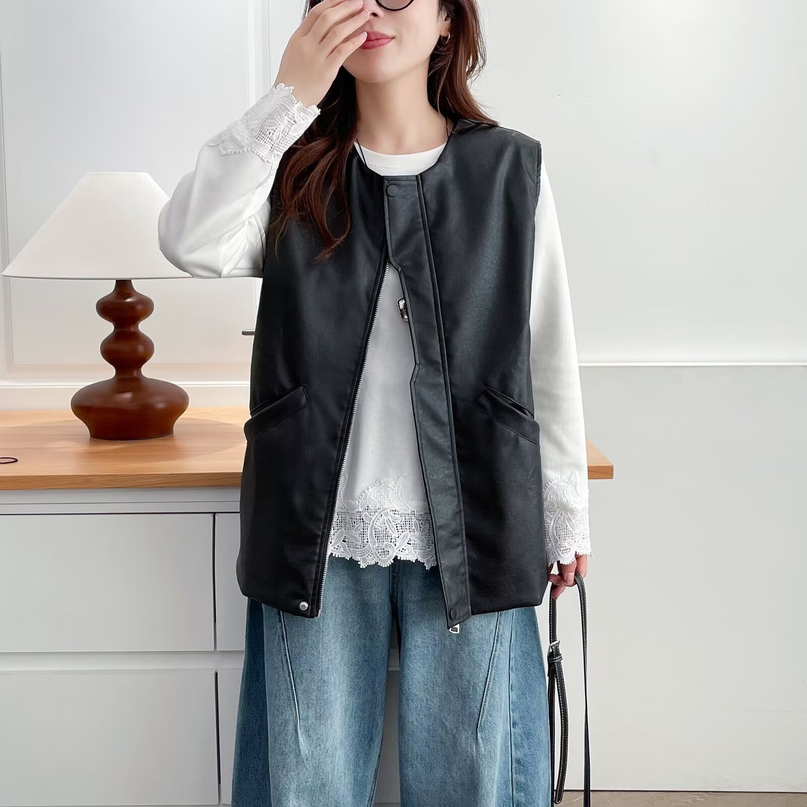 Fashion Plus Size Women's Leat - Women Fashion Vest review and price