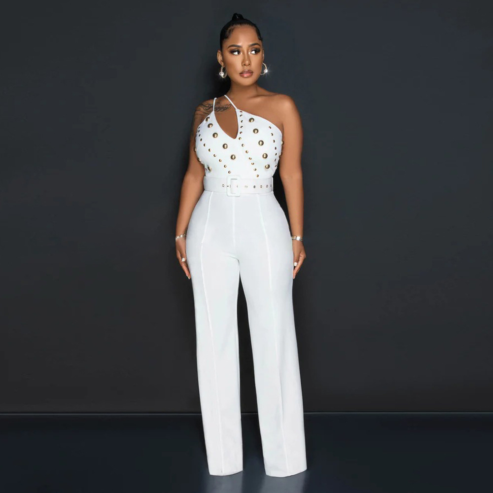 Fashion Beading One Shoulder J - Women'S Fashion Overalls review and price