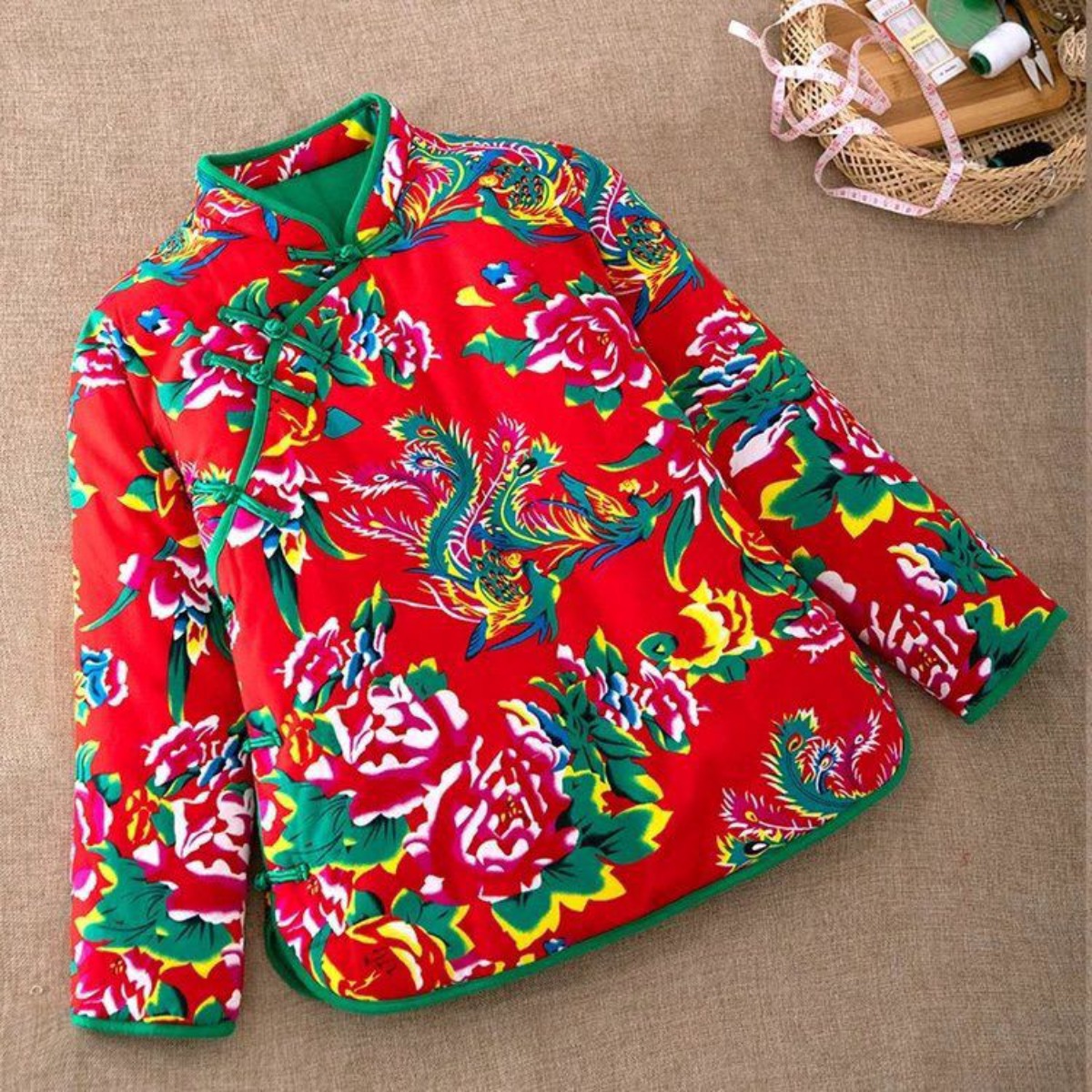 Warm Plush Chinese Style Cloth - Women'S Fashion Quilted Jacket review and price