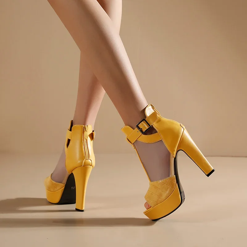Yellow Platform Sandals Women  - Women'S Fashion Boots review and price