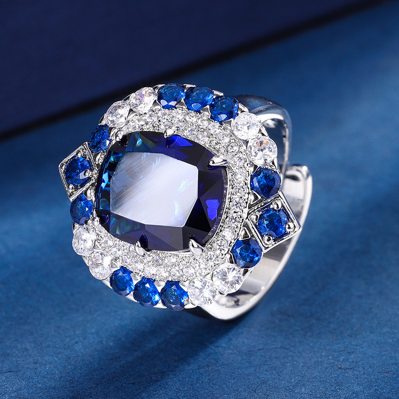 Square Retro Sapphire Pendant  - Women Fashion Nz review and price