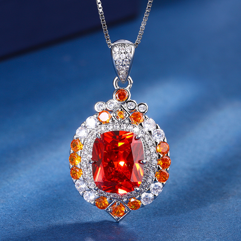Square Retro Sapphire Pendant  - Women Fashion Nz review and price