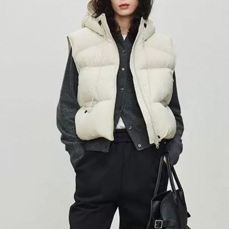 Women White Duck Down Vest Win - Puffer Vest Fashion Women review and price