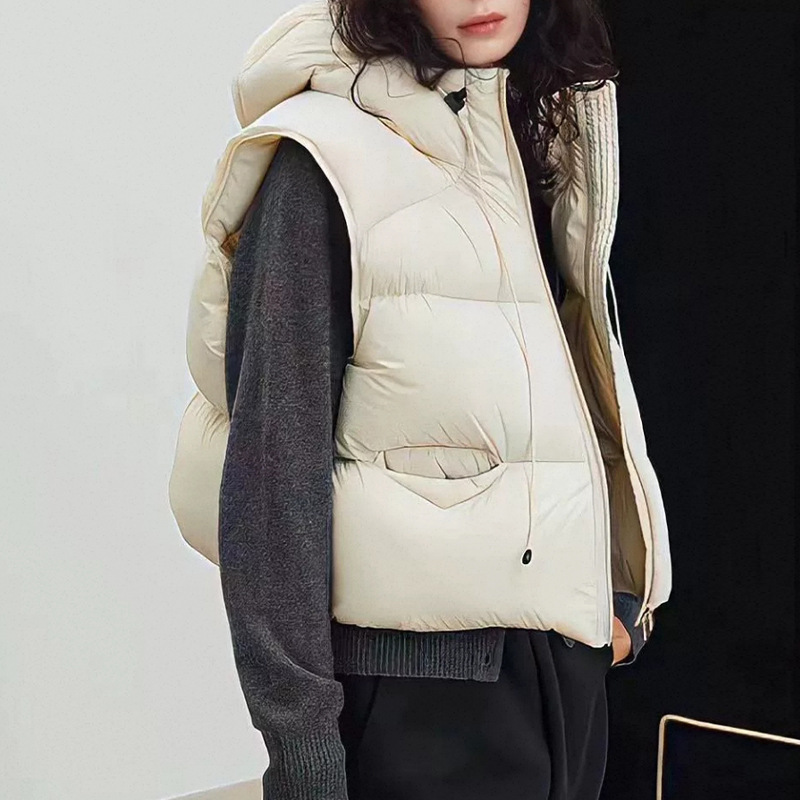 Women White Duck Down Vest Win - Puffer Vest Fashion Women review and price