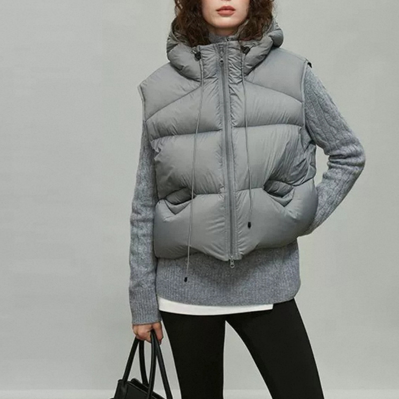 Women White Duck Down Vest Win - Puffer Vest Fashion Women review and price