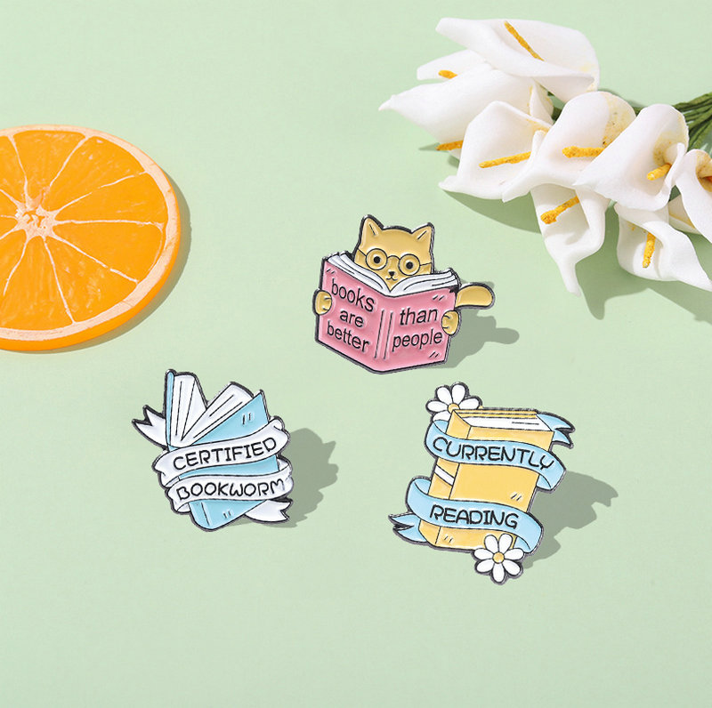 Book Enamel Pins Book Quote Ba - Women Fashion Quotes review and price