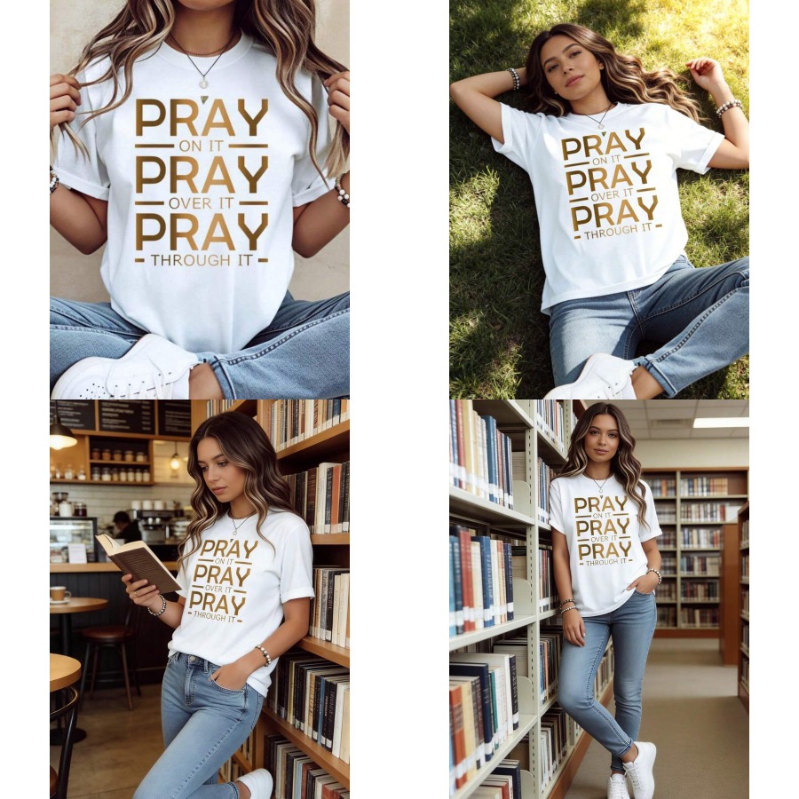 【New style】Pray On It Pray Ove - Women Fashion Quotes review and price