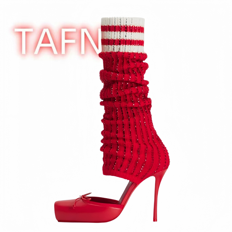 Women's Knitted High Heels Pum - Women'S Fashion Socks review and price
