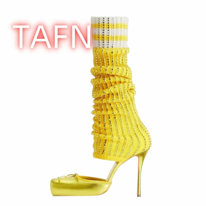 Women's Knitted High Heels Pum - Women'S Fashion Socks review and price