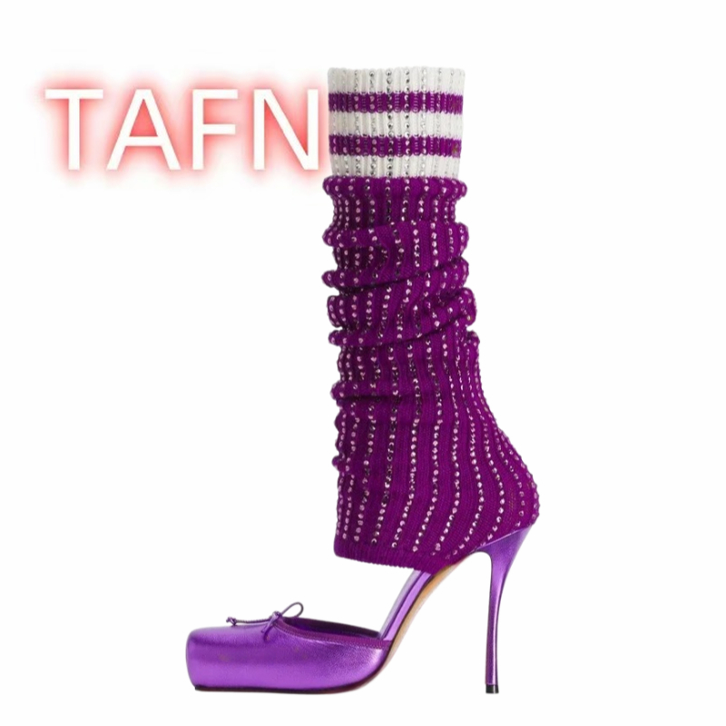 Women's Knitted High Heels Pum - Women'S Fashion Socks review and price